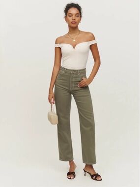 Reformation Cowboy High Rise Straight Jeans